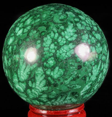 Gorgeous Polished Malachite Sphere - Congo #63740